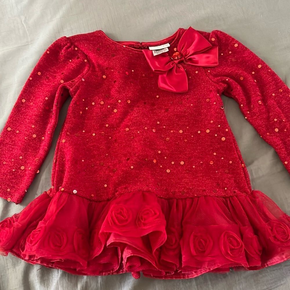 Sweet Heart Rose red sequin 24 months dress